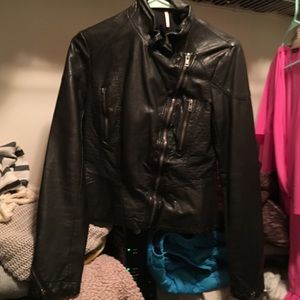 Free People leather jacket